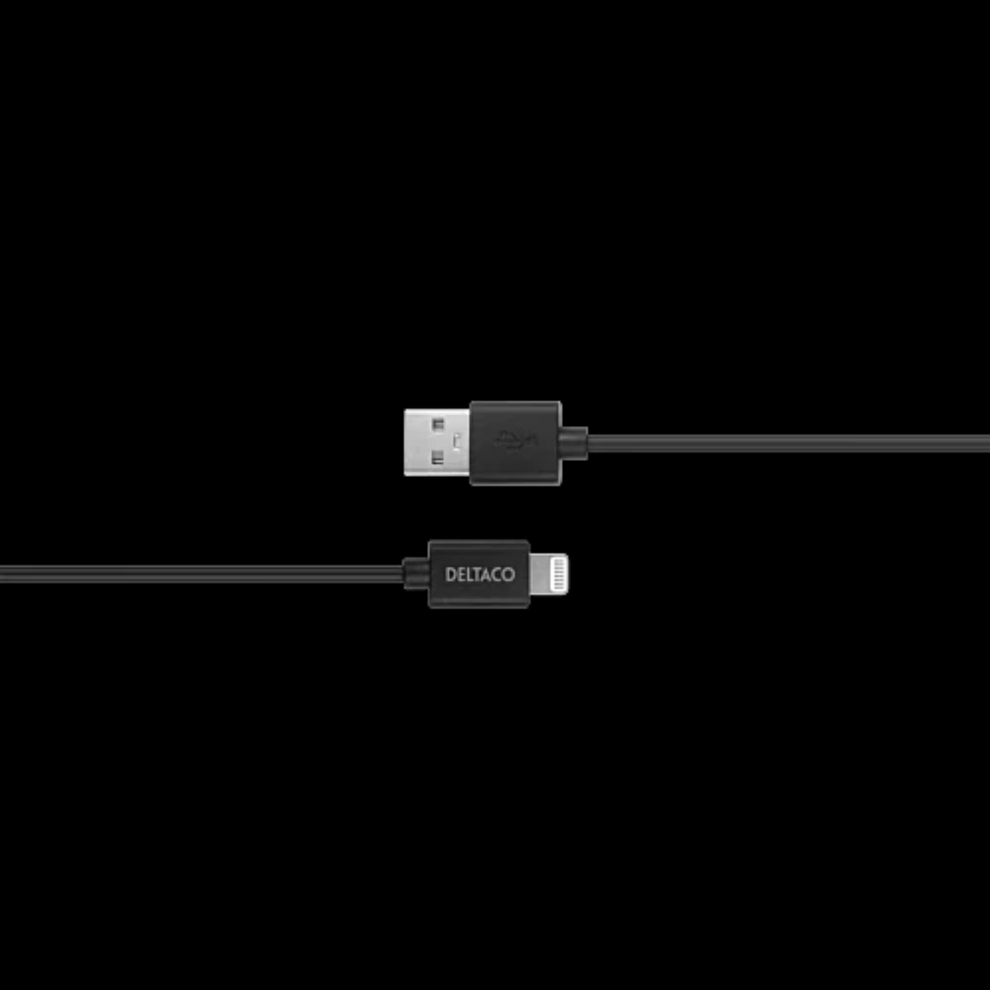 Deltaco USB-A to Lightning kaapeli 2m
