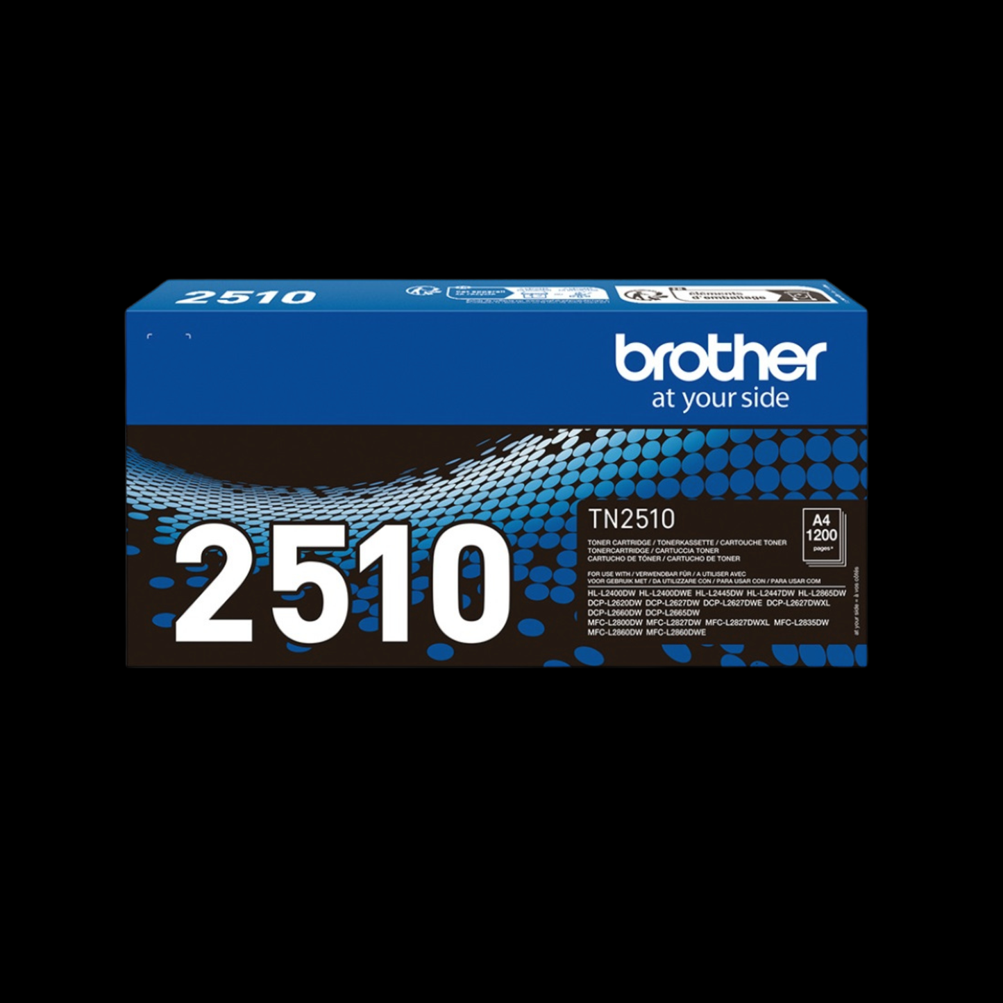 Brother TN2510 Musta 1200 sivua