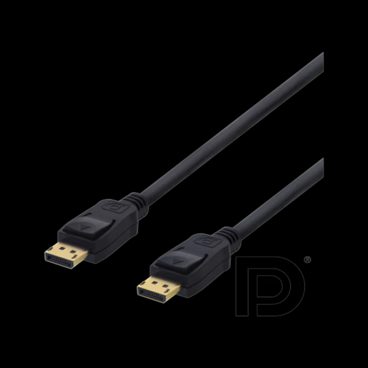Deltaco Displayport 1.2 taipuisa kaapeli 2m