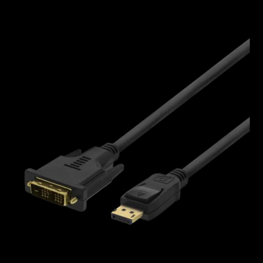 Deltaco Displayport to DVi-D kaapeli 2m