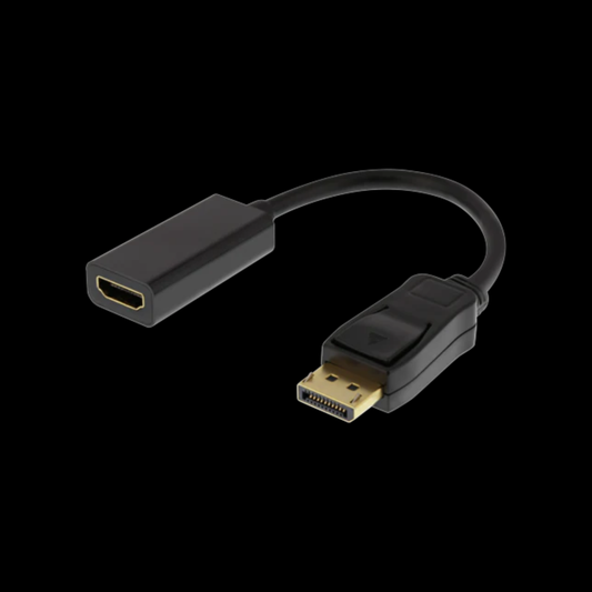 Deltaco Displayport to HDMI 0.2m adapteri