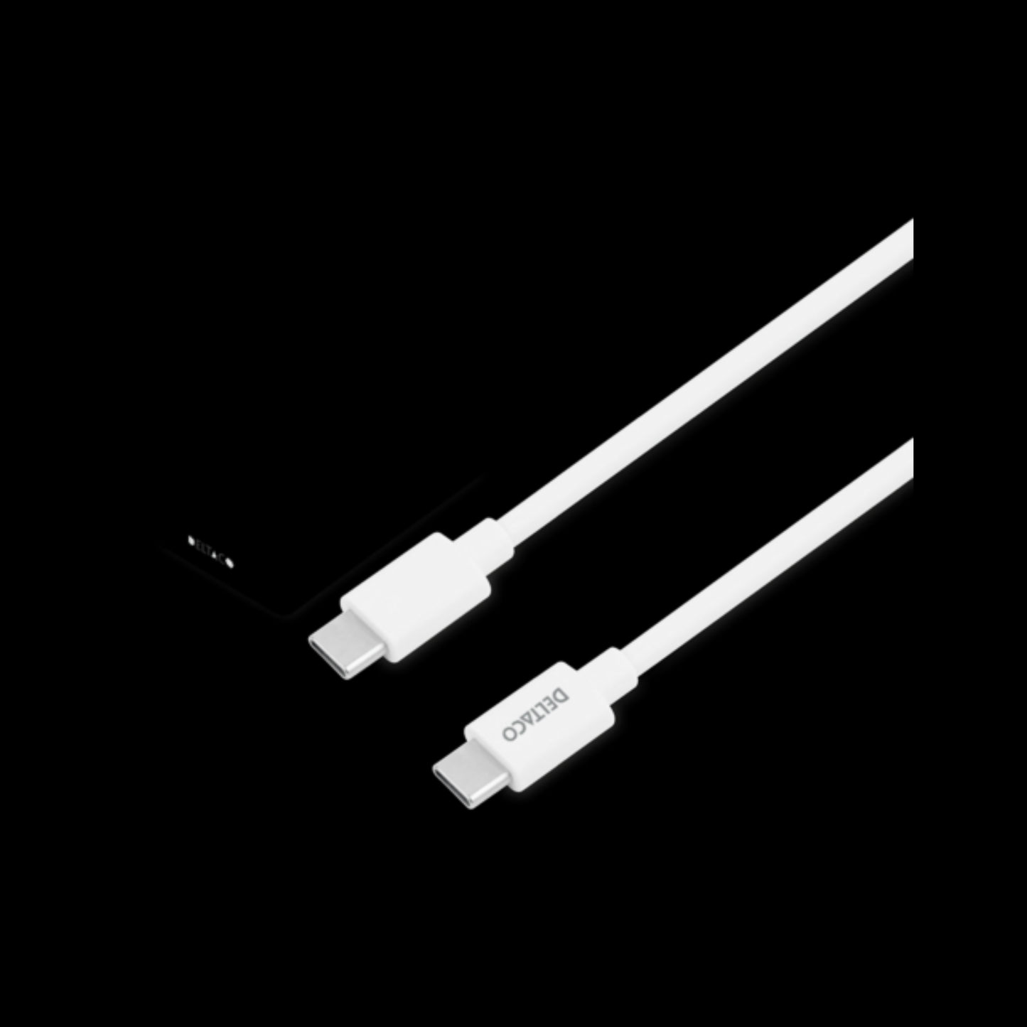 Deltaco USB-C PD seinälaturi ja kaapeli USBC-AC146