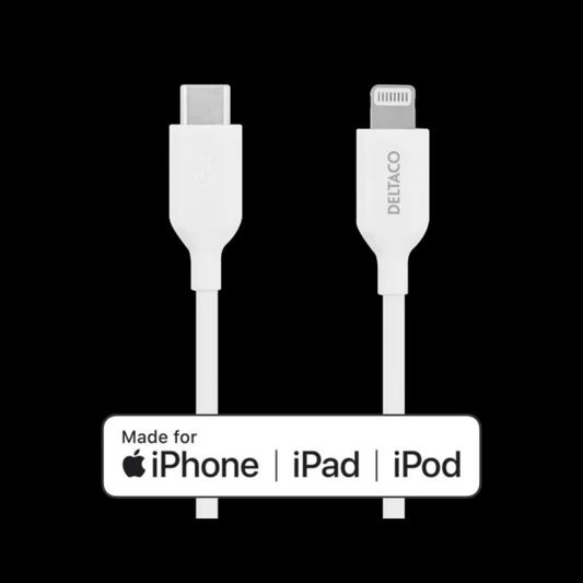 Deltaco USB-C to Lightning kaapeli 2m