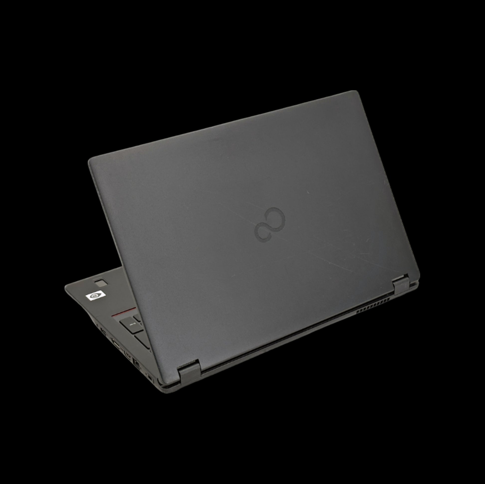 Fujitsu Lifebook E5511 käytetty kannettava tietokone takaa