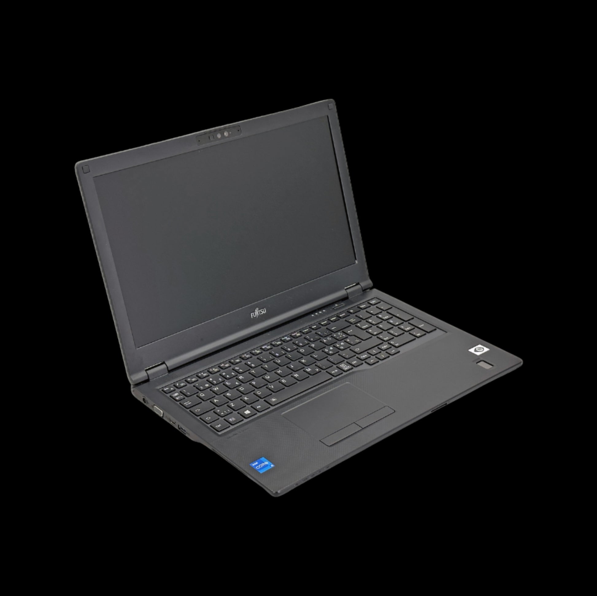 Fujitsu Lifebook E5511 käytetty kannettava tietokone vasemmalta