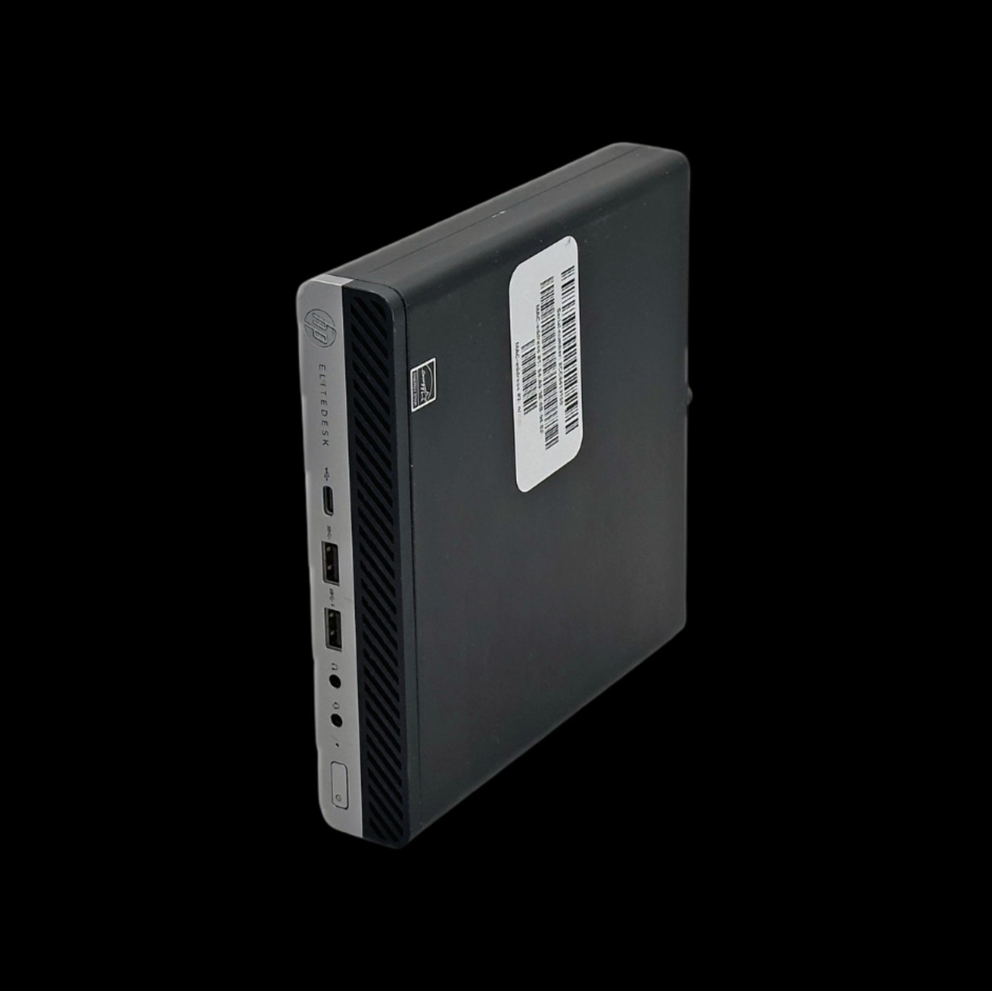 HP EliteDesk 705 G4 mini pöytätietokone pystyssä
