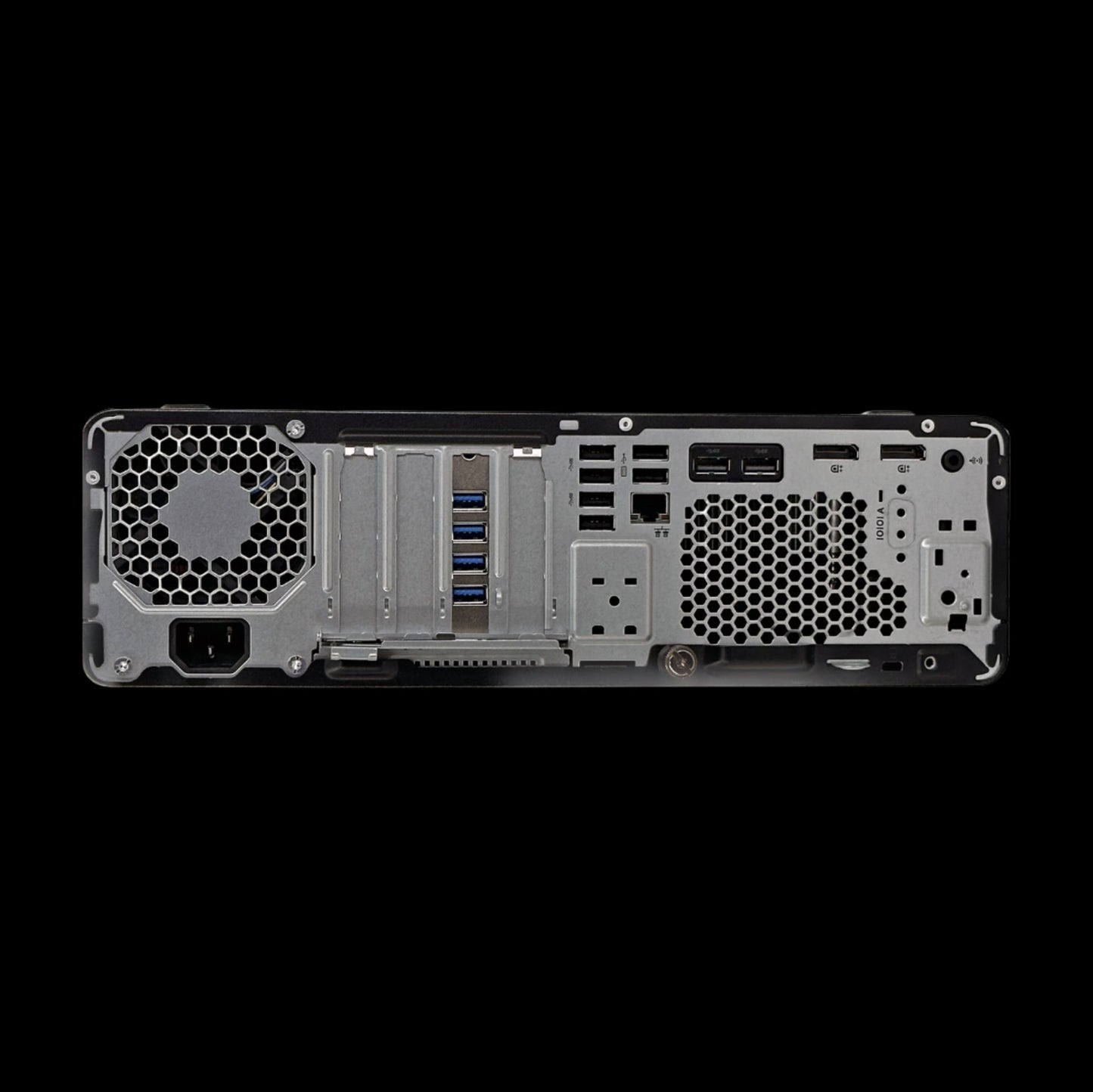 HP EliteDesk 800 G6 SFF pöytätietokone takaa kuvattuna