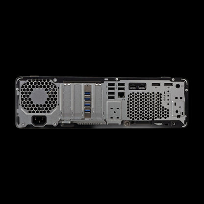 HP EliteDesk 800 G6 SFF pöytätietokone takaa kuvattuna